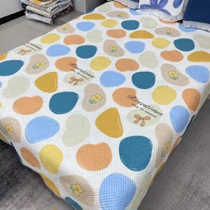 芦荟棉夹棉四季床盖床垫多功能床单-(可选花型195*220)