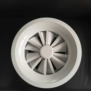 铝合金圆形旋流风口中央空调散流旋转喷口新风通风口散流器出风口