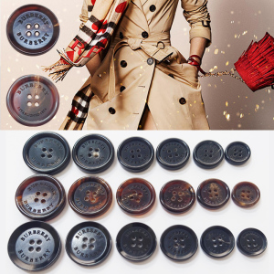 天然真牛角扣巴宝莉同款大衣纽扣burberry扣子博柏利b家风衣钮扣