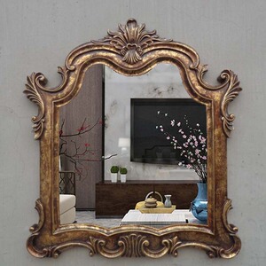 欧式家居装修美欧式化妆镜浴室镜玄关装饰镜子梳妆镜梳妆台镜子