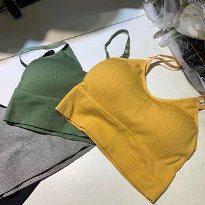 百搭夏天打底厚杯带海绵休闲吊带背心抹胸内衣女