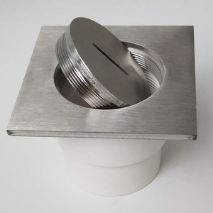 304不锈钢清扫口pvc-u排水管检查口扫除口堵头dn100 110检修口50