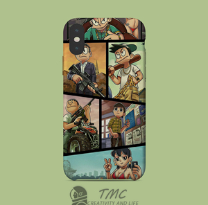 创意哆啦a梦gta风iphonexsmax苹果7小米10nova5大雄oppor15手机壳