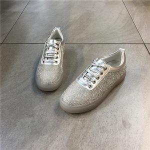 韩国鞋子女inhs潮款水钻运动鞋2020新款春季休闲鞋水晶底老爹鞋女