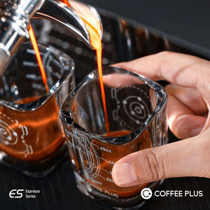 咖啡量杯意式浓缩咖啡杯咖啡shot杯咖啡萃取杯刻度杯盎司 60毫升
