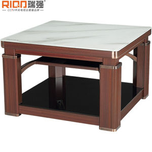 瑞强蒸蒸日上升降取暖桌80cm升降电暖正方形电烤火桌客厅餐厅多功