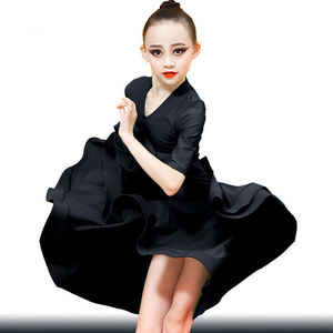 朵梦裳儿童拉丁舞套装赛服女少儿童规定比赛服装艺考级标准练功表