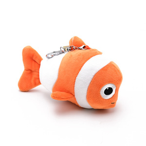 香味海底小丑鱼毛绒玩具钥匙扣包包挂件礼品店卡通玩偶娃娃货源