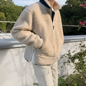 中老年摇粒绒外套男