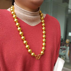 老庙黄金项链男士