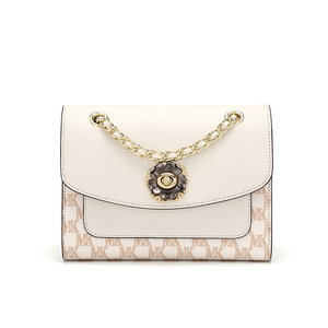 香港mk山茶花链条小方包包女2022夏季新款真皮时尚单肩斜挎女包包