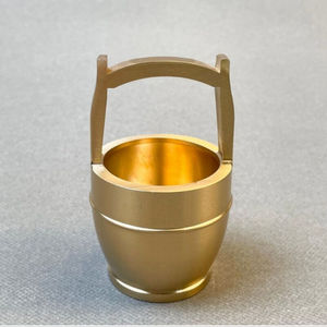 美芙仁黄铜摆件一桶金创意礼品办公室纯铜工艺品乔迁婚嫁礼品铜水