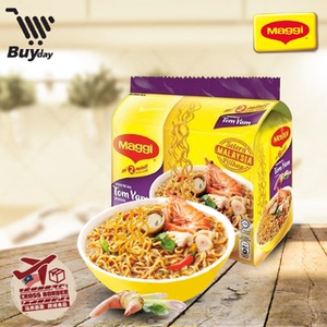 【天购百货】马来西亚美极maggi方便面酸辣冬阴功汤味79gx1袋x5包