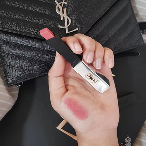 现货巨折ysl小银条112口红圣罗兰正品保真持久显色甜软系蜜桃豆沙