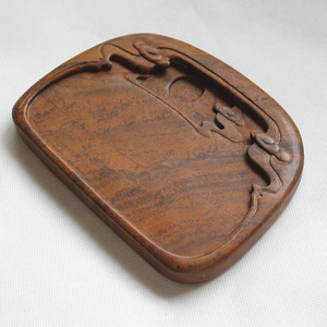 鲁砚精品尼山砚《松云》曲阜三宝仿古砚收藏品孔子原石文房纪念品