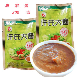 许氏大酱200g*12袋优质非转基因大豆自然发酵开袋即食农家酱蘸菜