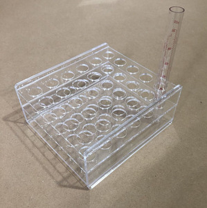 定做有机玻璃比色管架 塑料试管架亚克力透明痰杯架子 离心管架子