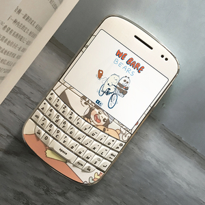 黑莓贴纸可爱女生学生卡通贴纸美少女裸熊手机贴适用于9900//9930