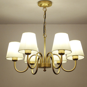 美式客厅吊灯轻著全铜灯欧式灯具现代简约创意卧室灯餐厅灯饰