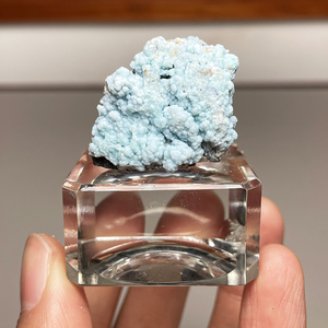 云南三水铝矿石天然原矿蓝色矿物晶体矿标本原石科普教学收藏摆件