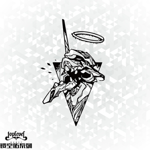 tlp镂空车贴 暴走eva新世纪福音战士初号机 笔记本贴行李箱贴纸