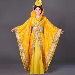 古装大拖尾唐朝贵妃公主仙女裙礼服汉服皇后服装宫廷年会影楼租赁