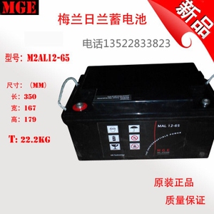 MGE梅兰日兰蓄电池M2AL12-65/12V65AH 煤矿直流屏UPS不间断电源
