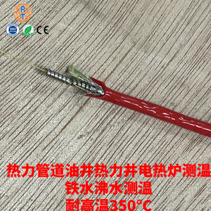 耐高温感温光纤铁氟龙铠装阻燃1/2芯多模油井热力管道测温光缆
