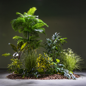 大型仿真绿植造景仿生植物组合景观室内假树落地摆件盆栽橱窗装饰