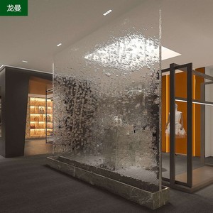 定做型室内水幕喷泉水幕墙玻璃流水风水屏风玄关室内加湿器装饰墙