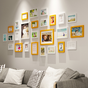 000人付款淘宝创意diy手工简约客厅相框挂墙连体照片框组合相片画框七