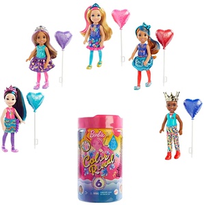 Barbie芭比小凯莉惊喜派对变色盲盒水溶娃娃女孩过家家玩具GWC62