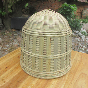 口径25内高22手工竹编收蜂笼全竹制野外收蜂多功能密蜂袋蜜蜂工具