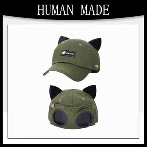 【正品现货】HUMAN MADE可爱猫耳朵飞行员眼镜棒球帽墨镜鸭舌帽潮