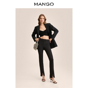 mango黑色裤子