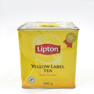 立顿黄牌精选红茶 奶茶用锡兰红茶斯里兰卡进口500g立顿小黄罐茶