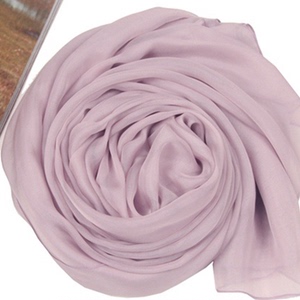 100桑蚕丝真丝丝巾围巾防晒纱巾舞蹈巾纯色藕荷色藕粉色香芋色