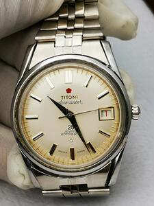 瑞士梅花307全自动男士手表古董中古收藏怀旧二手正品老梅花老款