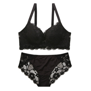 古今文胸蕾丝内衣内裤一套装女文胸聚拢无钢圈神器性感惑女士小