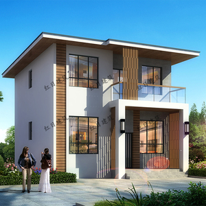 二层80平新农村自建房屋经济型现代风小别墅设计图纸全套施工图纸