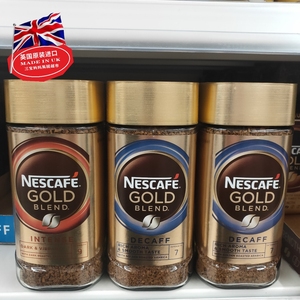 现货英国进口雀巢意式特浓速溶无糖黑咖啡粉Nescafe Espresso200g
