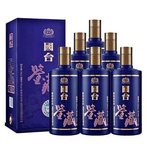 贵州国台 鉴藏酱 香型酒53度高度 白酒 500ml*6瓶整箱装 礼盒装