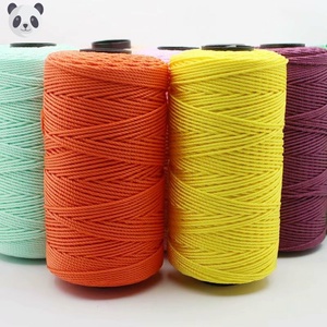 夏天diy手工编织拖鞋帽子坐垫包包线diy手工编织毛线合股粗毛线