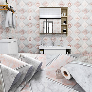 卫生间贴纸防水瓷砖贴加厚自粘墙贴厨房防油贴浴室厕所洗手间墙纸