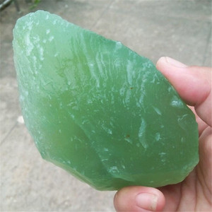 岫玉籽料原石 冰种起荧光 雕刻玉器摆件 把件吊坠手链 玉石原石