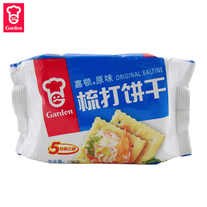 嘉顿 梳打饼干 105g 袋装原味芝麻 两种口味可选休闲零食新年年货