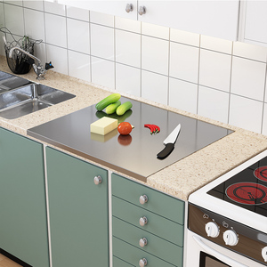 新品厨房面板家用和面板304食品级不锈钢切菜板揉面案板台面板 可