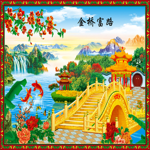 大宗祠堂陶瓷壁画 金桥富路壁画 横梁壁画 捐款名单雕刻