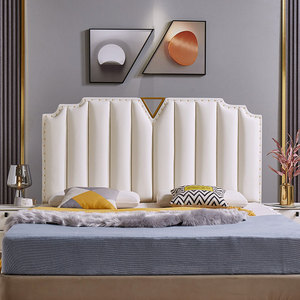 定做床头板软包1.8米落地单买床头靠背板简约现代床头科技布轻奢