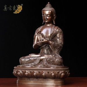 真古意纯铜燃灯佛佛像摆件如来佛铜燃灯古佛藏传佛教尼泊尔密宗